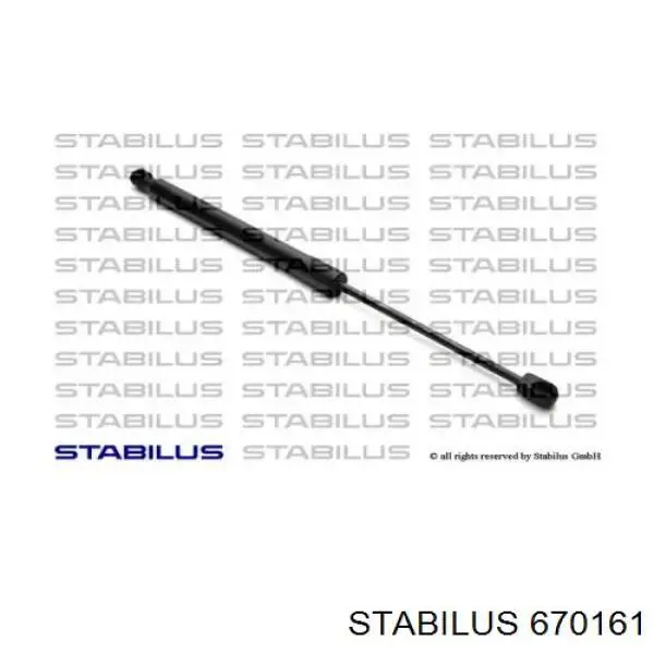 670161 Stabilus Amortecedor de tampa de porta-malas (de 3ª/5ª porta traseira)