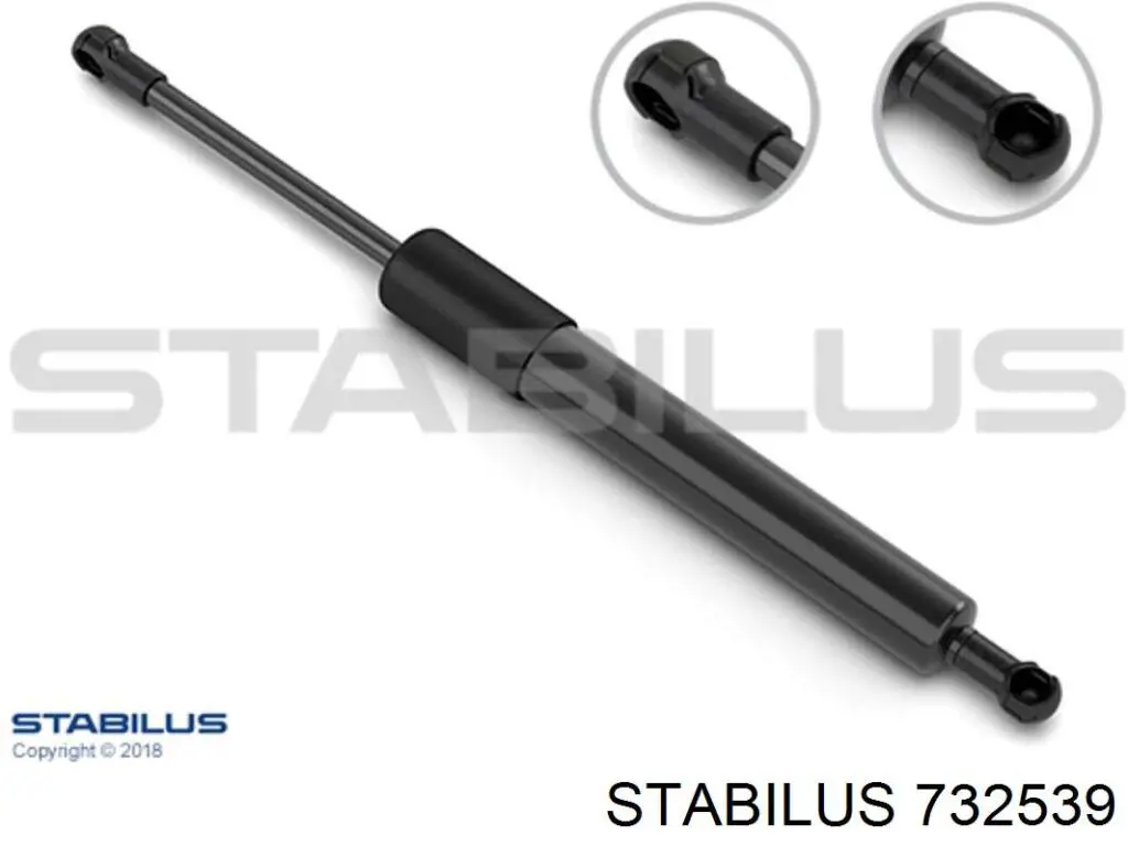 Amortecedor de tampa de porta-malas (de 3ª/5ª porta traseira) Stabilus 732539 preço, a partir de 16,65 USD
