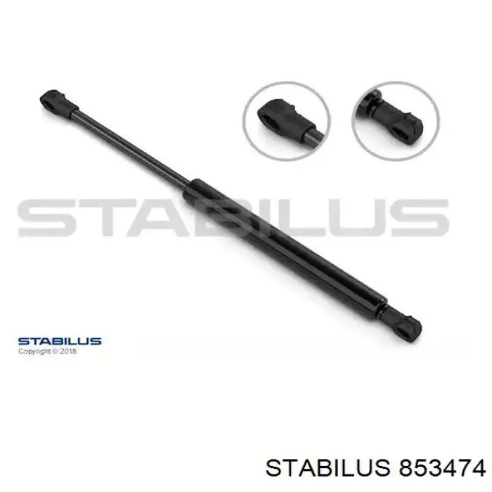 853474 Stabilus Amortecedor de tampa de porta-malas (de 3ª/5ª porta traseira)