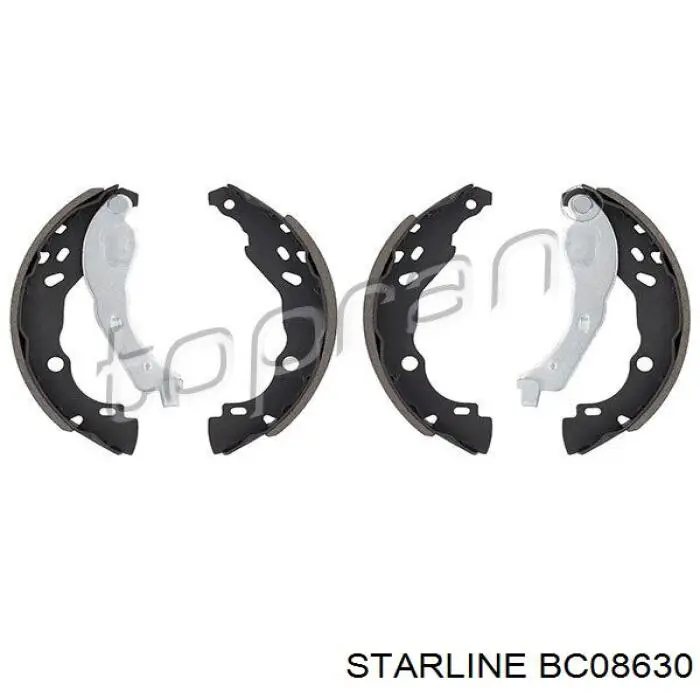 Compre BC08630 Starline Sapatas do freio traseiras de tambor