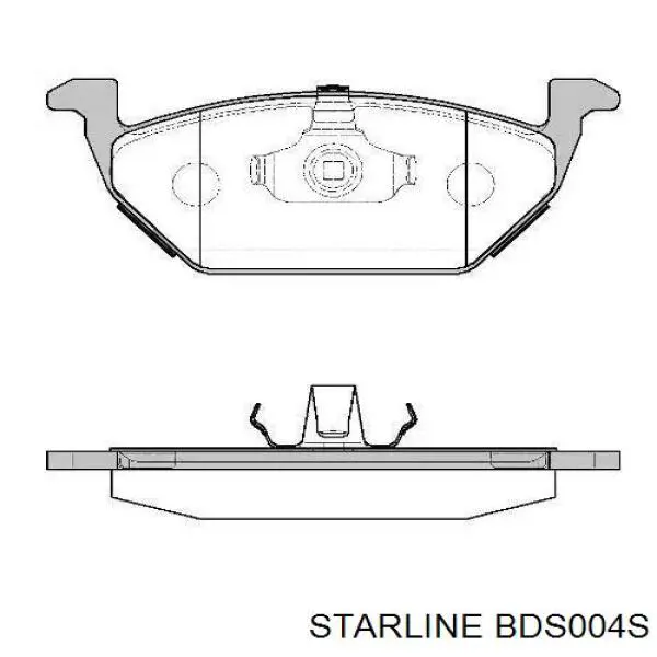 BDS004S Starline Sapatas do freio dianteiras de disco