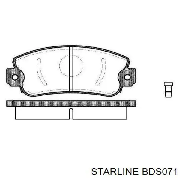 Compre BDS071 Starline Sapatas do freio dianteiras de disco