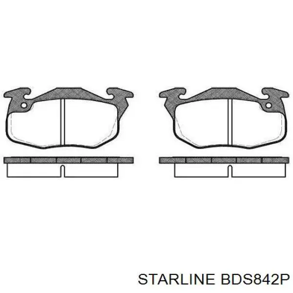 Compre BDS842P Starline Sapatas do freio dianteiras de disco