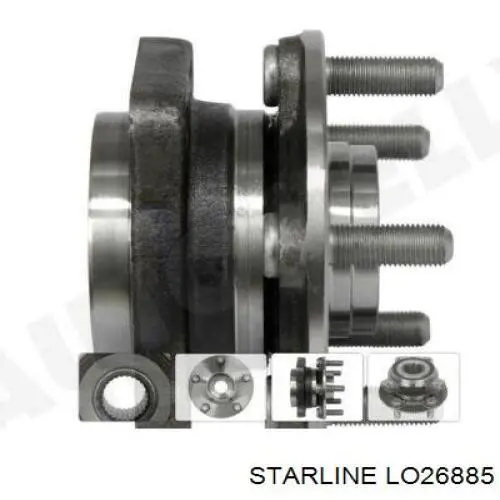 Cubo dianteiro LO26885 Starline