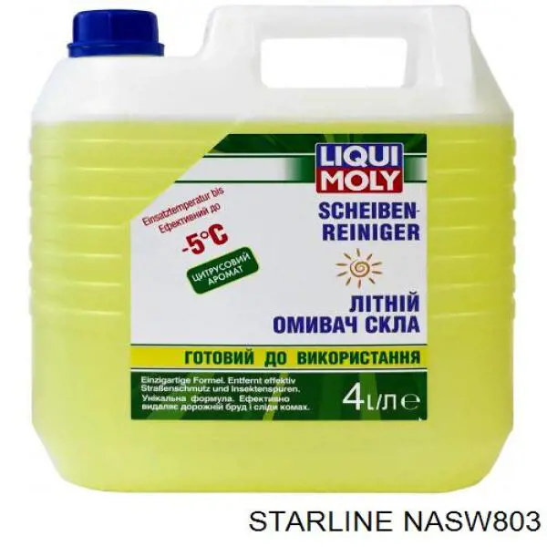 Fluido para lavador de pára-brisas NASW803 Starline