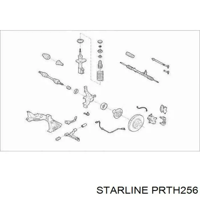 Mola dianteira PRTH256 Starline