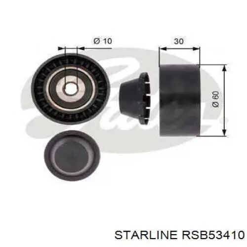 RSB53410 Starline Rolo parasita da correia de transmissão