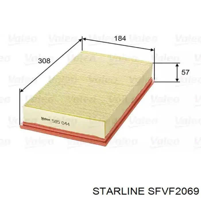 Compre SFVF2069 Starline Filtro de ar