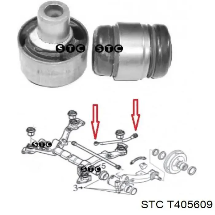 Compre T405609 STC Silentblock de torção