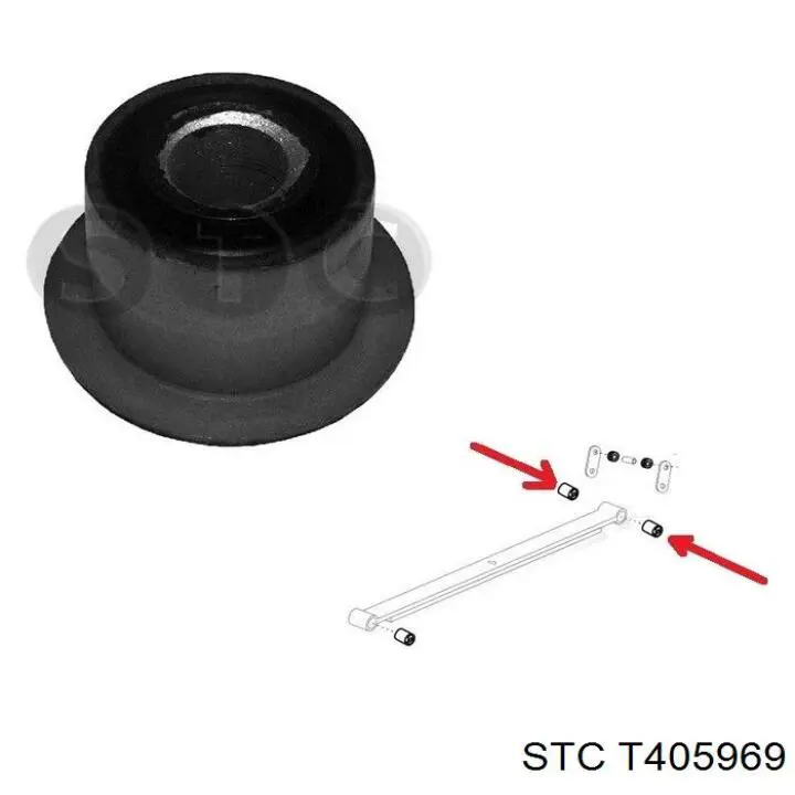 Compre T405969 STC Bloco silencioso traseiro da suspensão de lâminas traseira