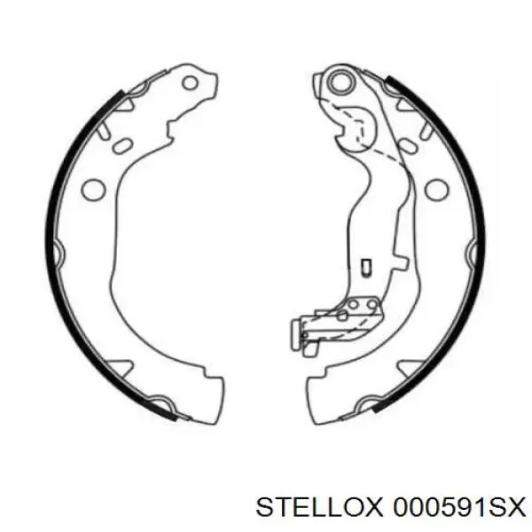 Sapatas do freio traseiras de tambor Renault (RVI) 8550501751 preço, a partir de 44,32 USD