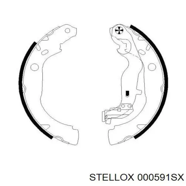 Compre 8550501751 Renault (RVI) Sapatas do freio traseiras de tambor