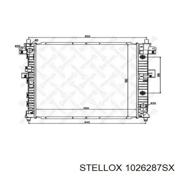 TP1564326 Tempest Radiador de esfriamento de motor