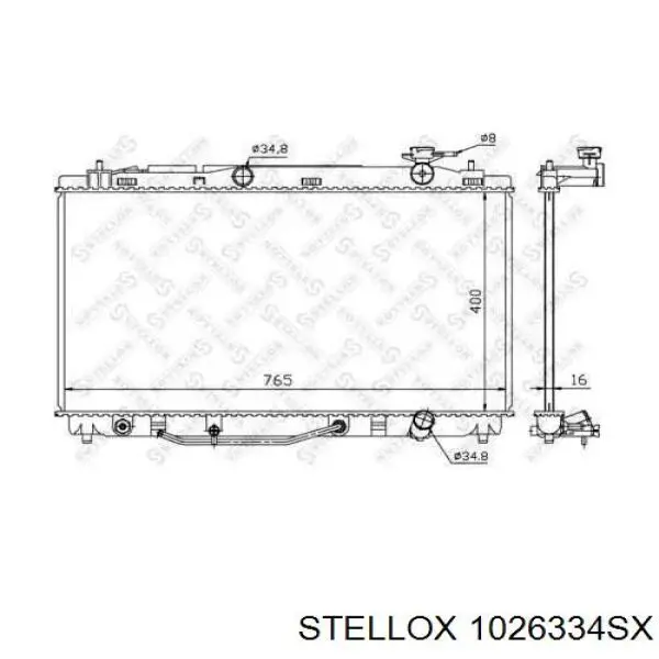PL012681R Koyorad Radiador de esfriamento de motor