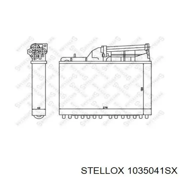 Radiador de forno (de aquecedor) Stellox 1035041SX preço, a partir de 29,12 USD