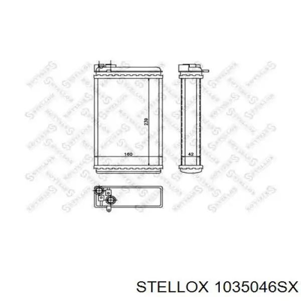 Radiador de forno (de aquecedor) 90229066 Opel