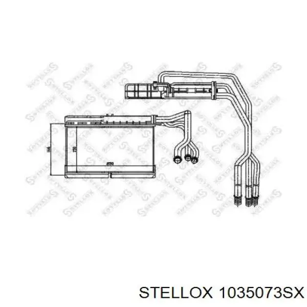 Radiador de forno (de aquecedor) H21222 Sato Tech