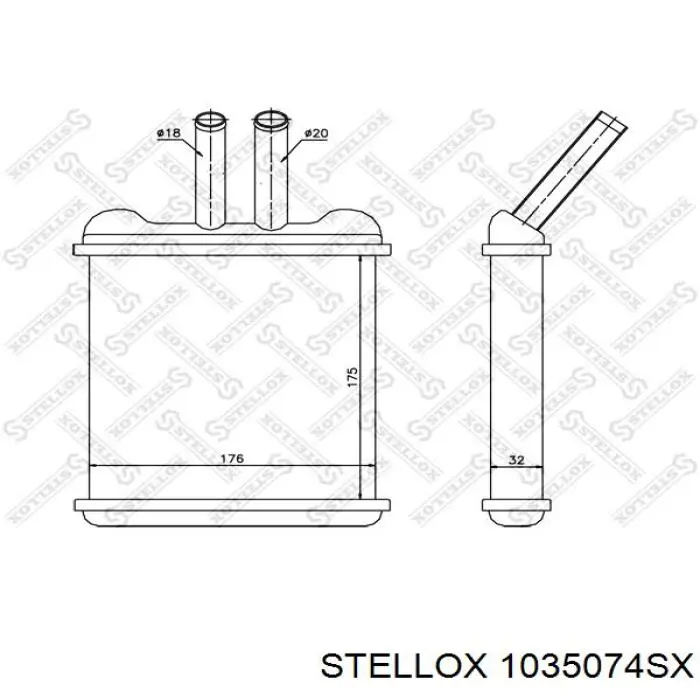 Compre 96731949 LSA Radiador de forno (de aquecedor)
