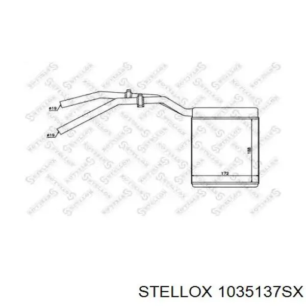 Radiador de forno (de aquecedor) Stellox 1035137SX preço, a partir de 83,64 USD