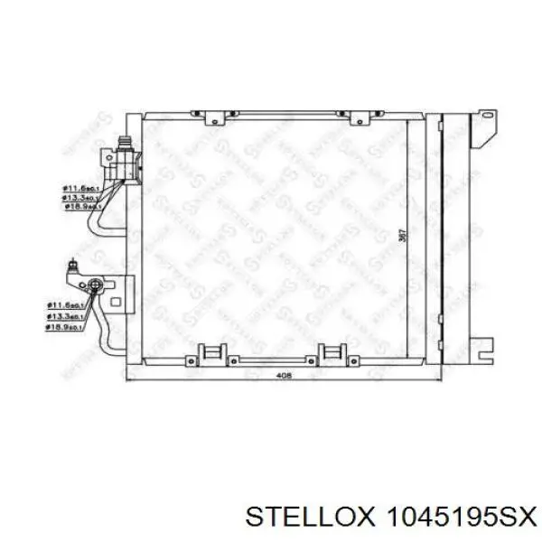 Radiador de aparelho de ar condicionado C12133 Sato Tech