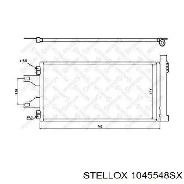 Compre 1610136780 Peugeot/Citroen Radiador de aparelho de ar condicionado