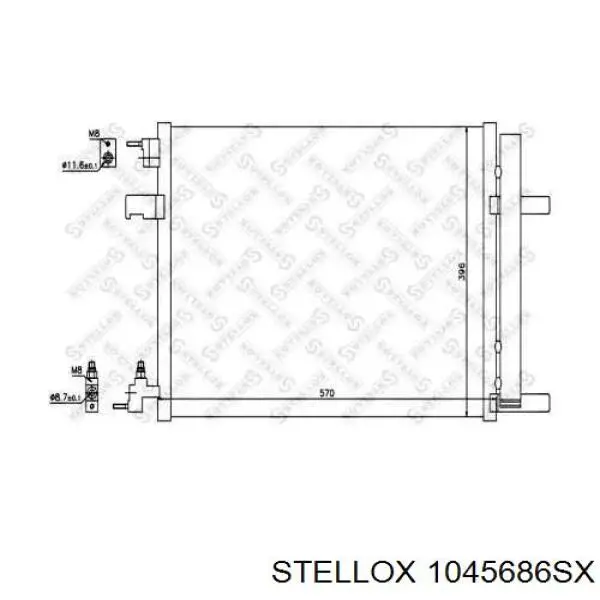 Radiador de aparelho de ar condicionado C12206 Sato Tech
