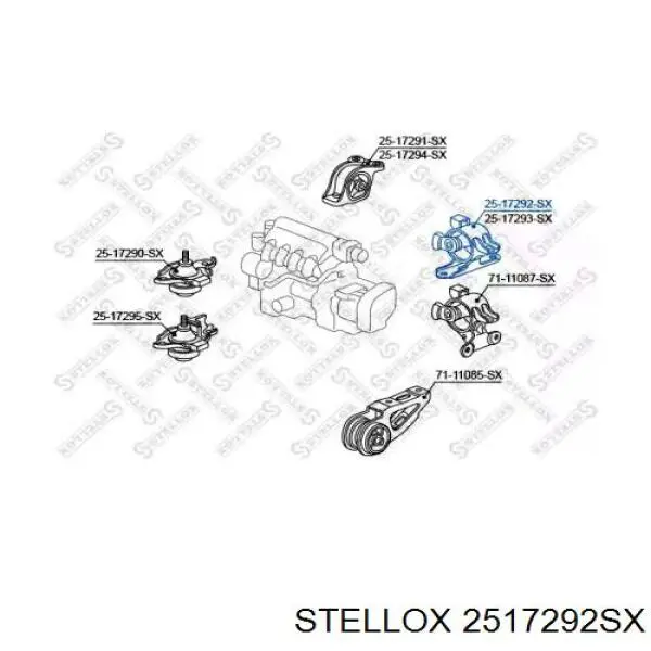 Compre 50805SAAJ82 Honda Coxim de transmissão (suporte da caixa de mudança)