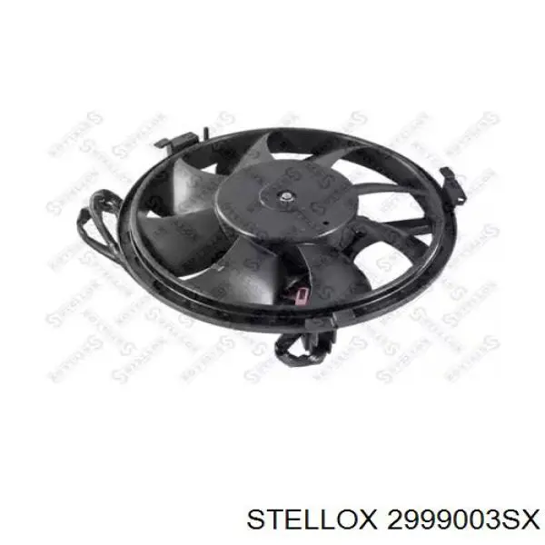 2999003SX Stellox Ventilador elétrico de esfriamento montado (motor + roda de aletas)