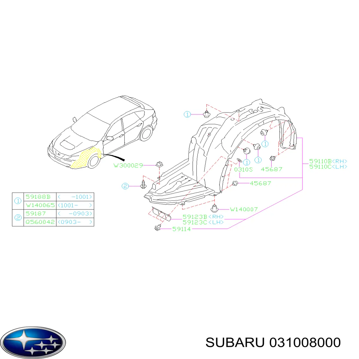 031008000 Subaru 