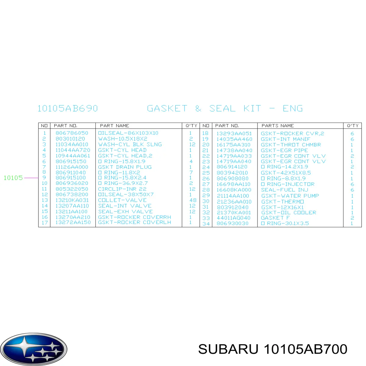 445010 Elring Kit de vedantes de motor completo