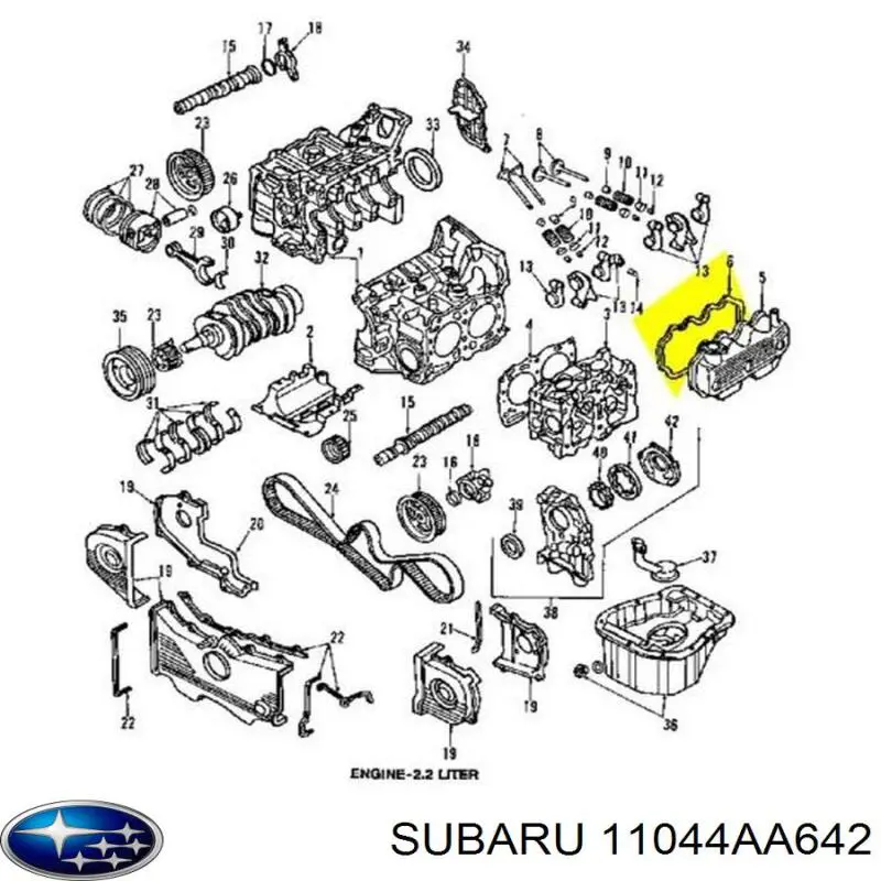 Compre 11044AA642 Subaru Vedante de cabeça de motor (CBC)
