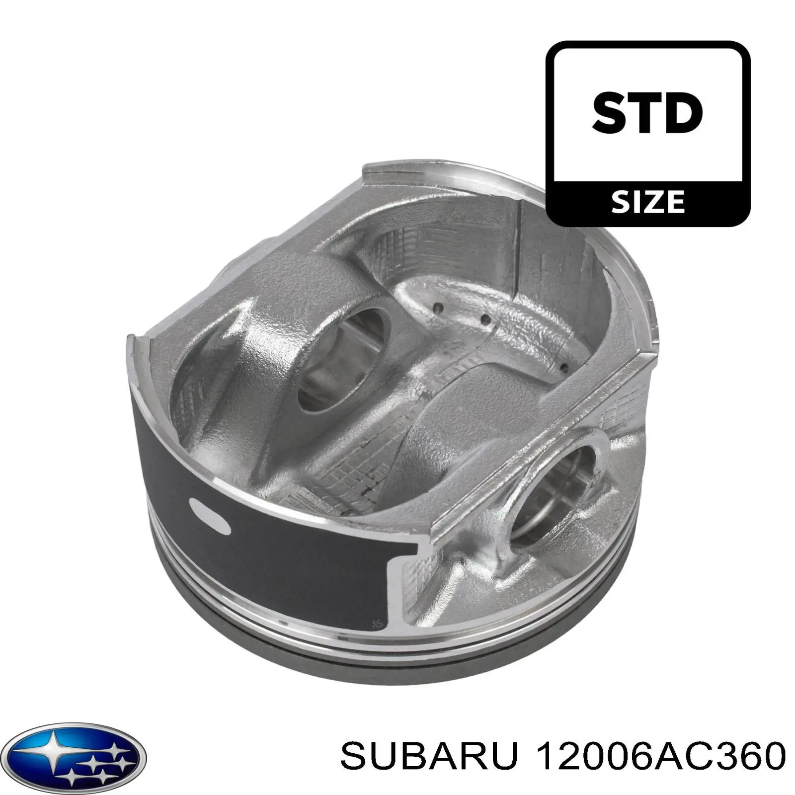 Compre 12006AC360 Subaru Pistão com passador sem anéis, STD