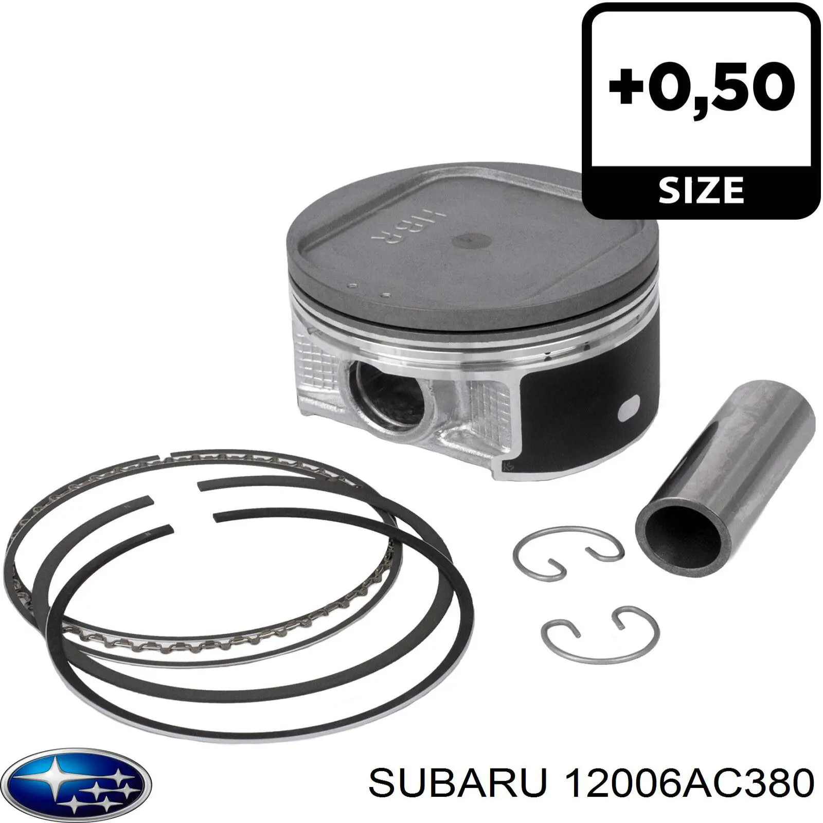 12006AC380 Subaru Pistão com passador sem anéis, 2ª reparação ( + 0,50)