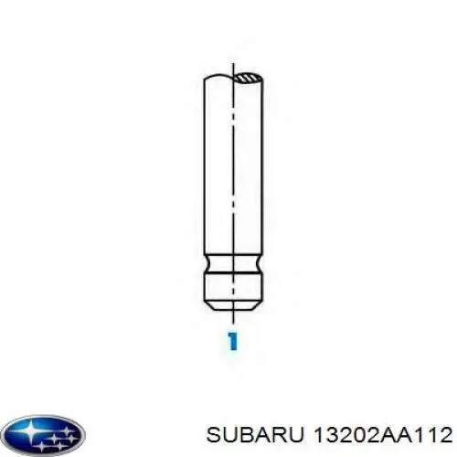 13202AA112 Subaru Válvula de escape
