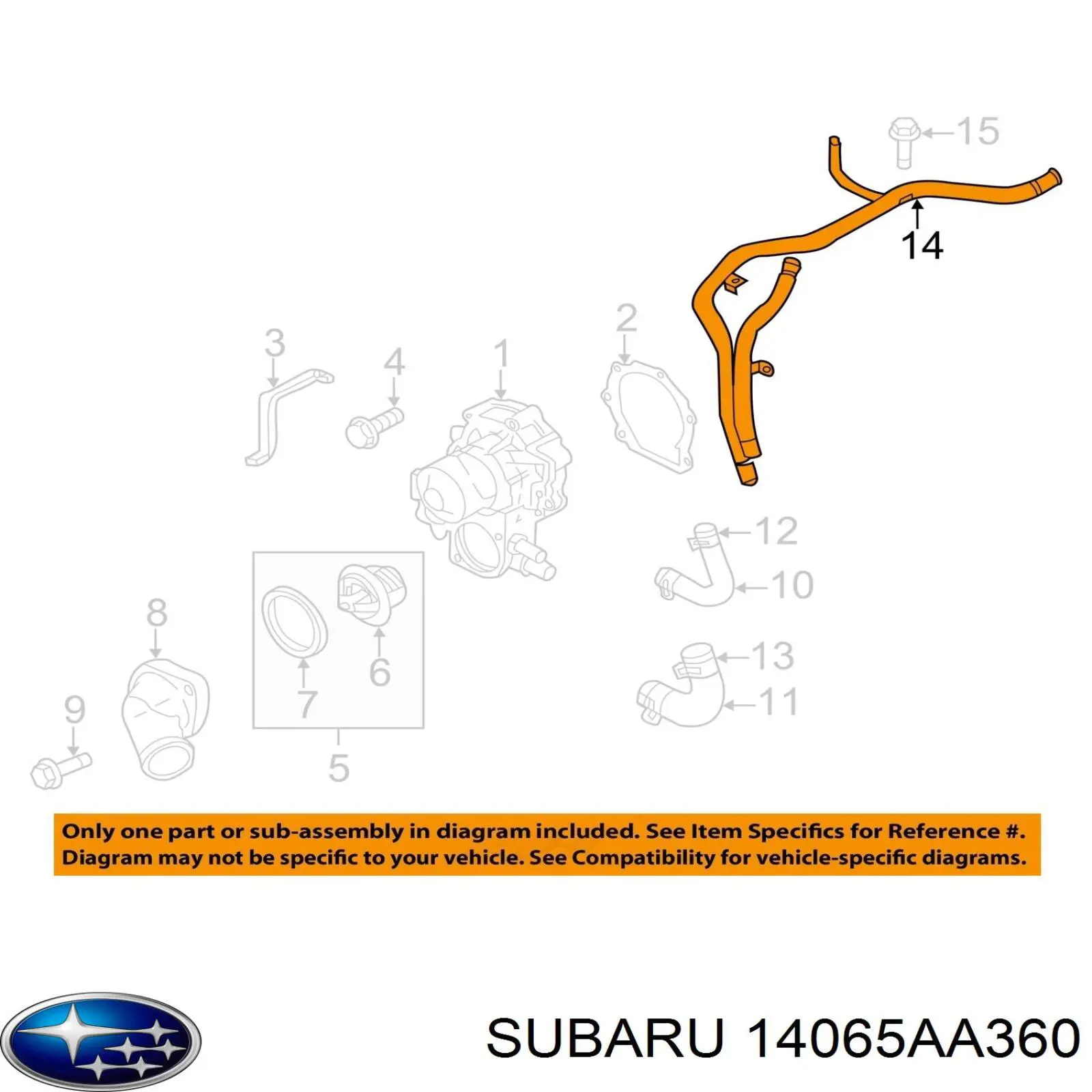  Subaru 14065AA360 preço, a partir de  