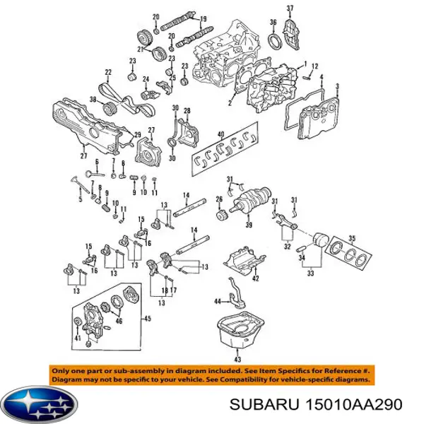 15010AA290 Subaru Bomba de óleo