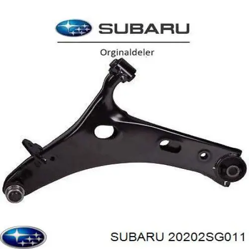 20202SG011 Subaru Braço oscilante inferior esquerdo de suspensão dianteira