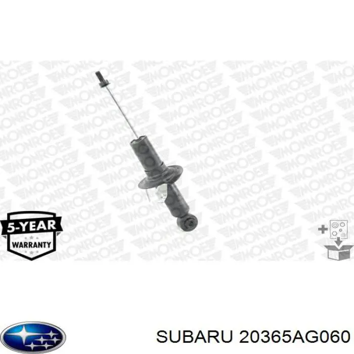 Amortecedor traseiro Subaru 20365AG060 preço, a partir de 47,08 USD
