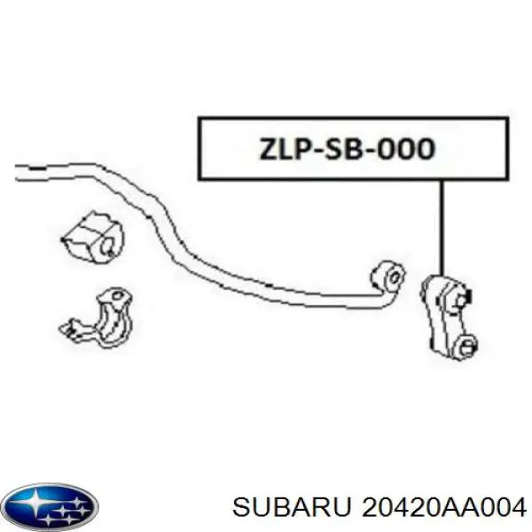 Montante de estabilizador dianteiro Subaru 20420AA004 preço, a partir de 15,29 USD