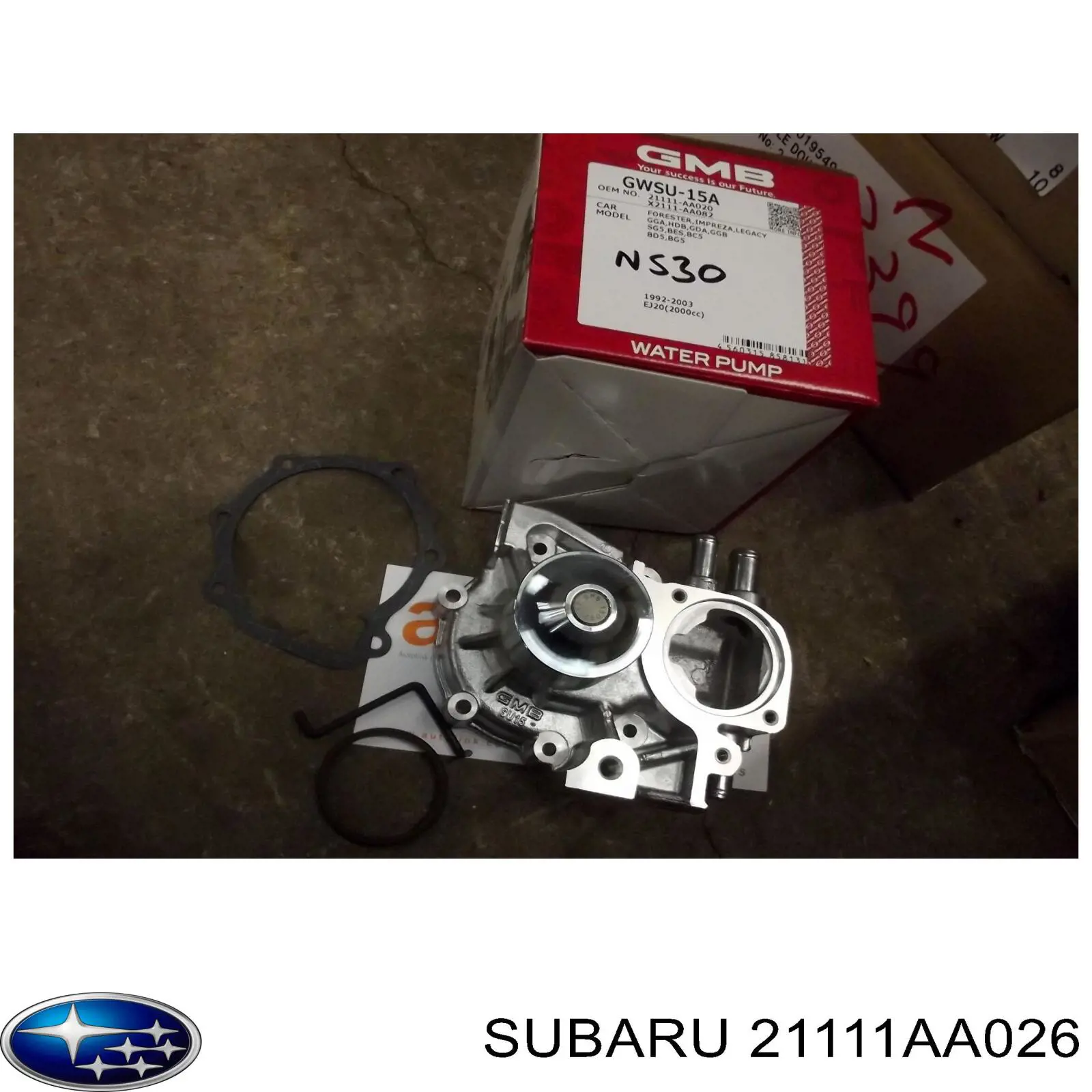 Bomba de água (bomba) de esfriamento Subaru 21111AA026 preço, a partir de 67,31 USD