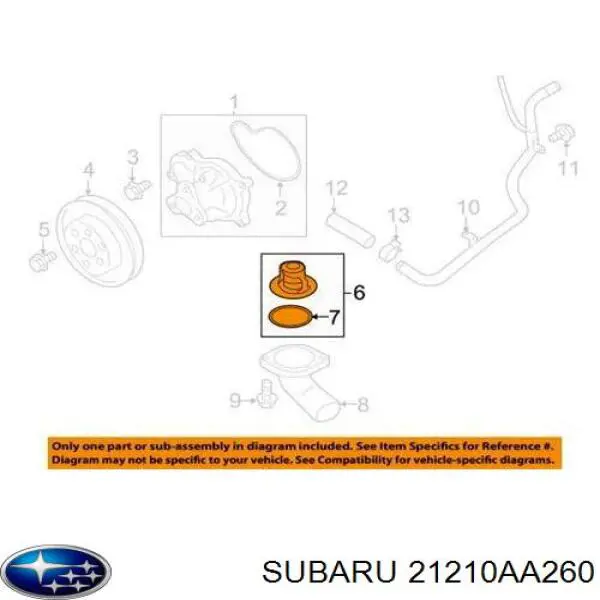 Termostato Subaru Impreza V GT