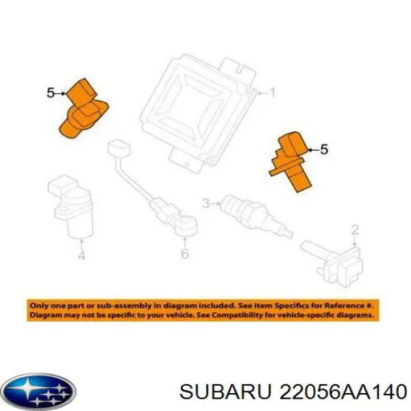 Sensor de posição da árvore distribuidora Subaru 22056AA140 preço, a partir de 28,78 USD