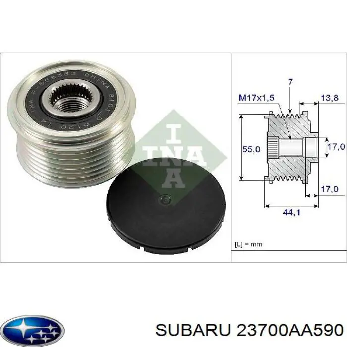 Gerador Subaru 23700AA590 preço, a partir de 105,56 USD