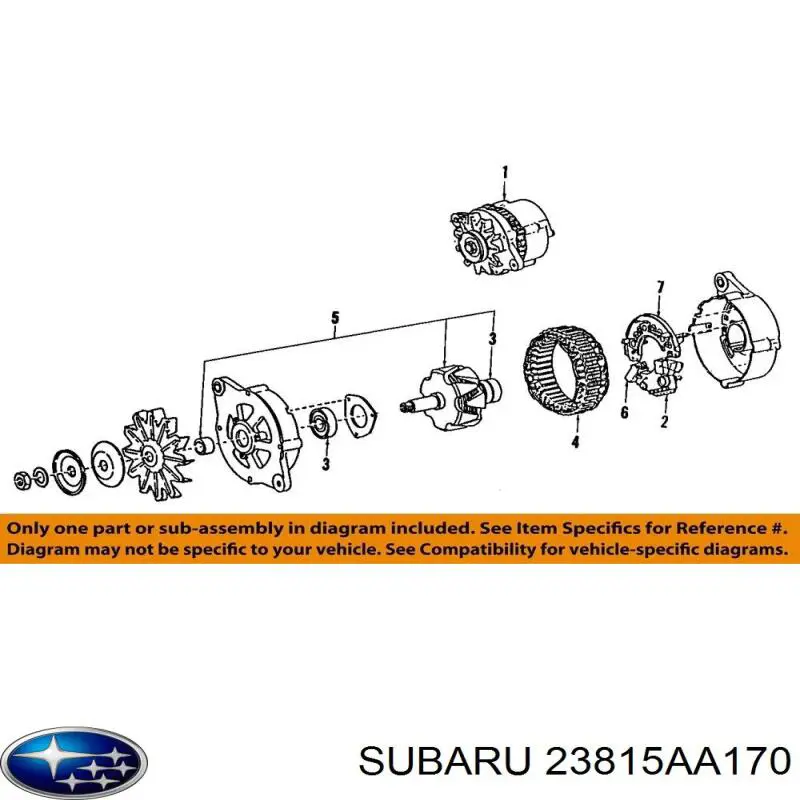  Subaru 23815AA170 preço, a partir de  