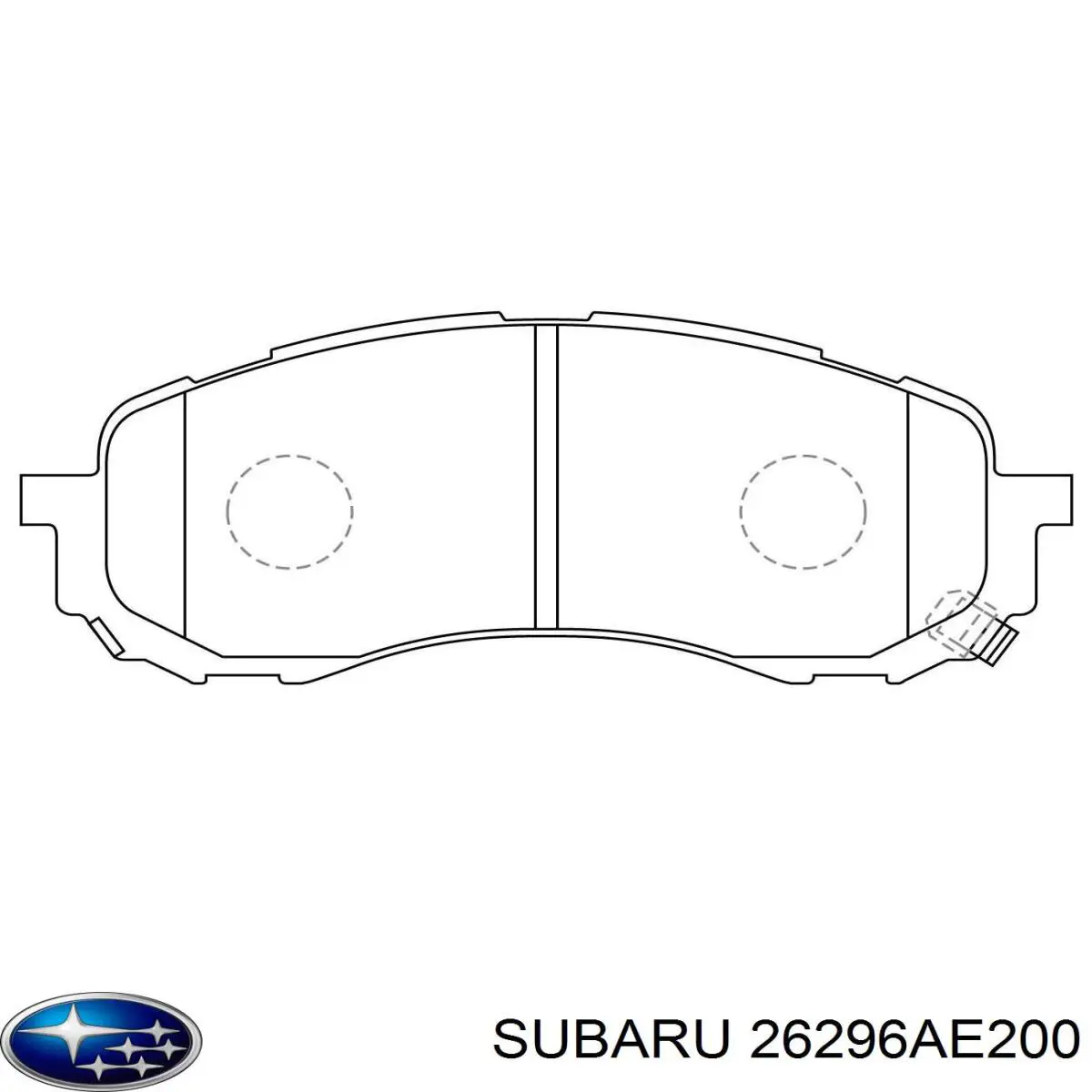 Sapatas do freio dianteiras de disco Subaru 26296AE200 preço, a partir de 57,62 USD