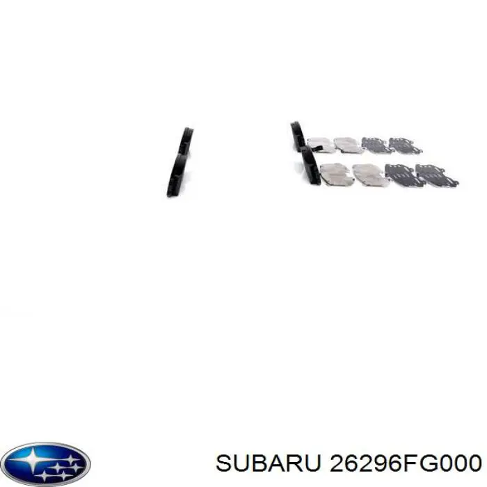 Sapatas do freio dianteiras de disco Subaru 26296FG000 preço, a partir de 30,28 USD