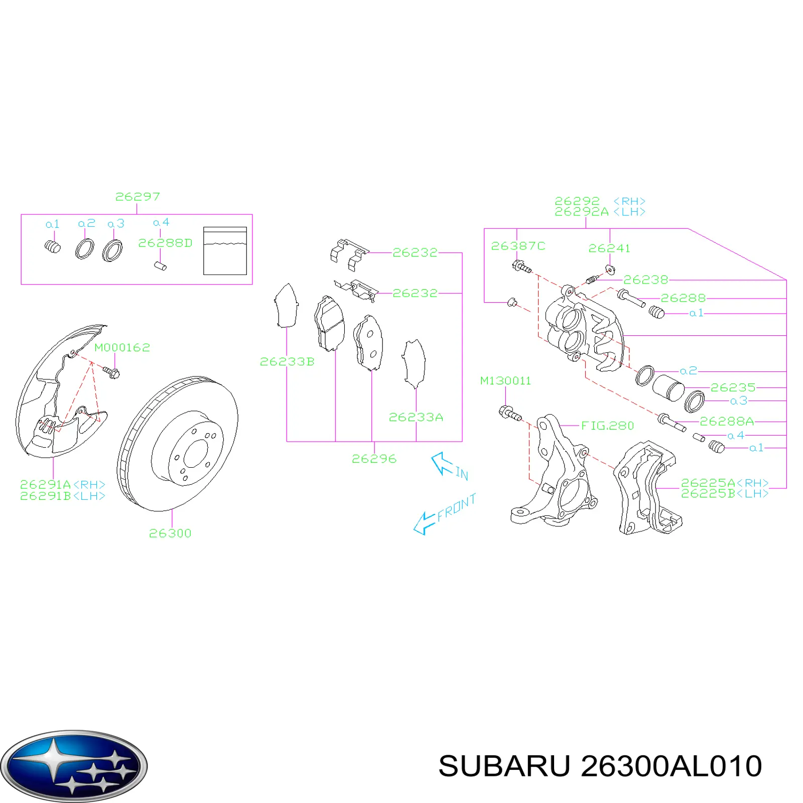 Compre 26300AL010 Subaru Disco do freio dianteiro
