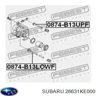Guia superior de suporte dianteiro Subaru 26631KE000 preço, a partir de 4,28 USD