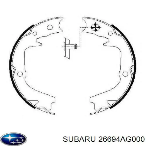 26694AG000 Subaru Sapatas do freio de estacionamento