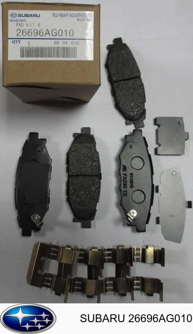 Sapatas do freio traseiras de disco Subaru 26696AG010 preço, a partir de 22,45 USD